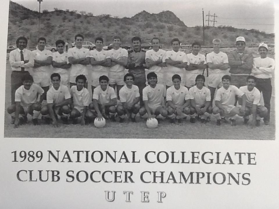 Cutline 2: The men’s soccer club won many hard-fought matches with its defense on its way to earning a national championship Nov. 12, 1989, at the University of Kansas.