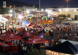 As The University of Texas at El Paso’s largest tradition, Minerpalooza will celebrate its 25th year from 6 p.m. to midnight Friday, Aug. 28, 2015, in the P-9 parking lot on the UTEP campus. File photo by Laura Trejo / UTEP News Service 
