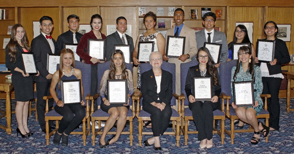 Sixteen talented high school seniors have been awarded a Terry Scholarship, earning full rides to the University. Photo by Laura Trejo / UTEP News Service