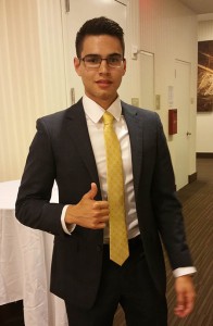 Samuel Alvidrez spent his summer in New York City working as an intern at Merrill Lynch.  Photo courtesy of Samuel Alvidrez